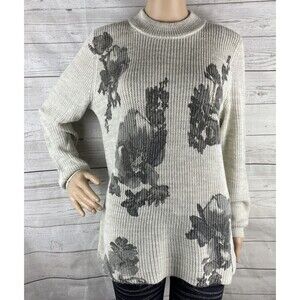 Christopher & Banks Floral Sweater